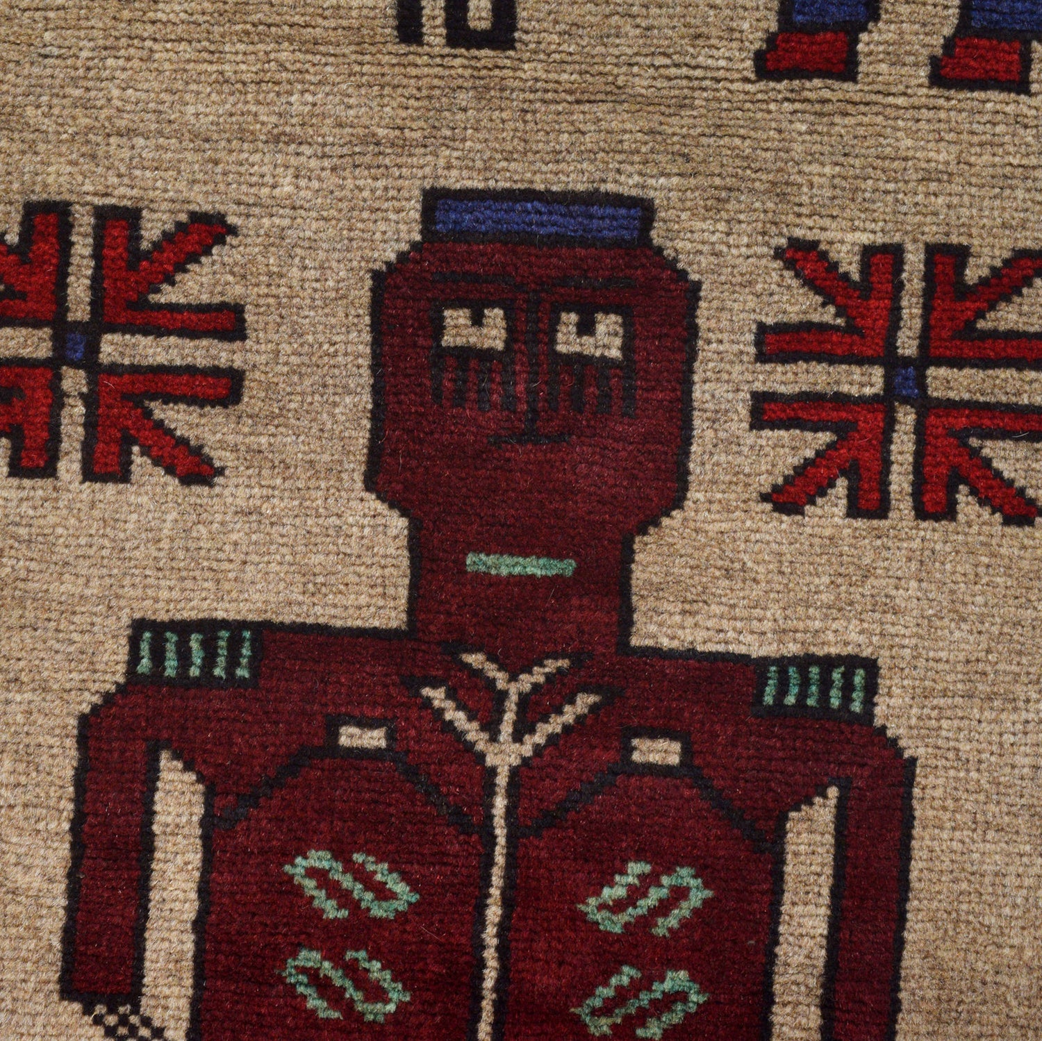 Hand Made Animal Pictorial Area Carpet 4' 6" x 6' 0" ft / 138 x 184 cm - No. G23726