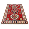 Hand knotted Kazak Carpet 4' 1" x 5' 10" ft / 124 x 179 cm - No. G24125