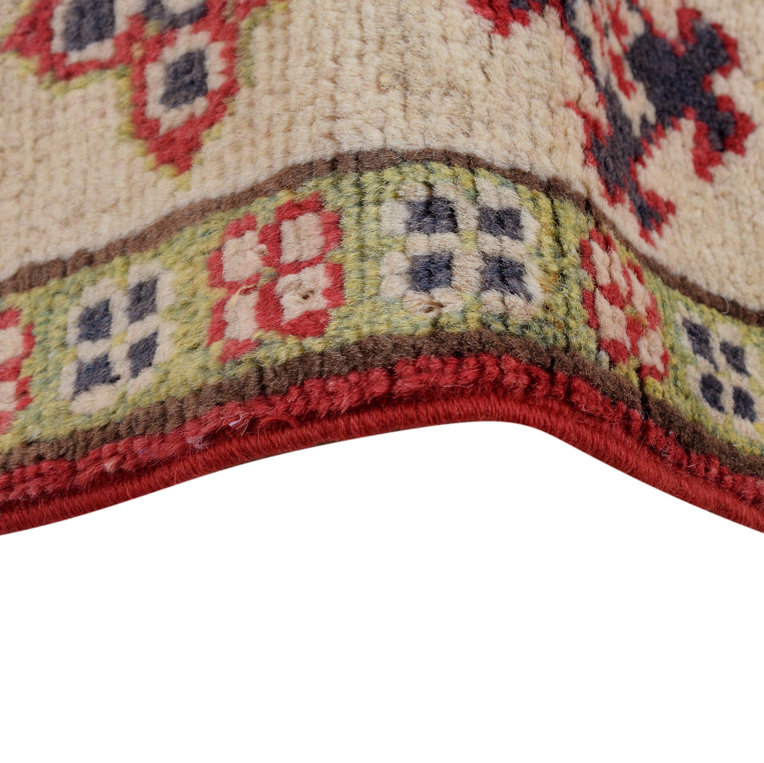 Hand knotted Kazak Carpet 4' 1" x 5' 10" ft / 124 x 179 cm - No. G24125