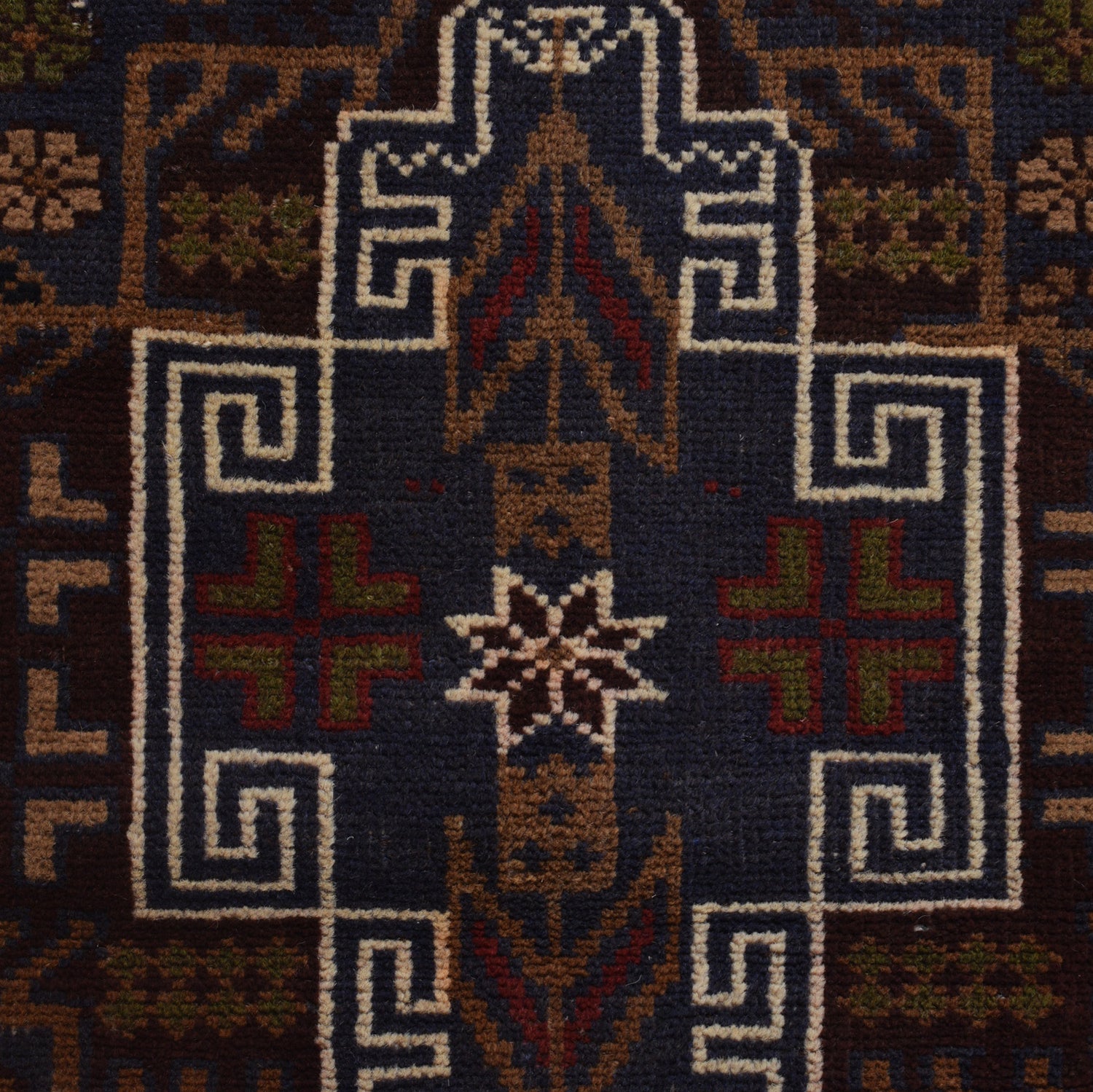 Handmade Baluchi Rug 4' 0" x 6' 1" ft / 122 x 186 cm - No. G24202