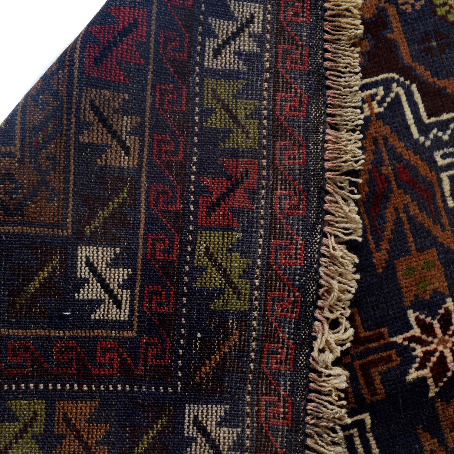 Handmade Baluchi Rug 4' 0" x 6' 1" ft / 122 x 186 cm - No. G24202