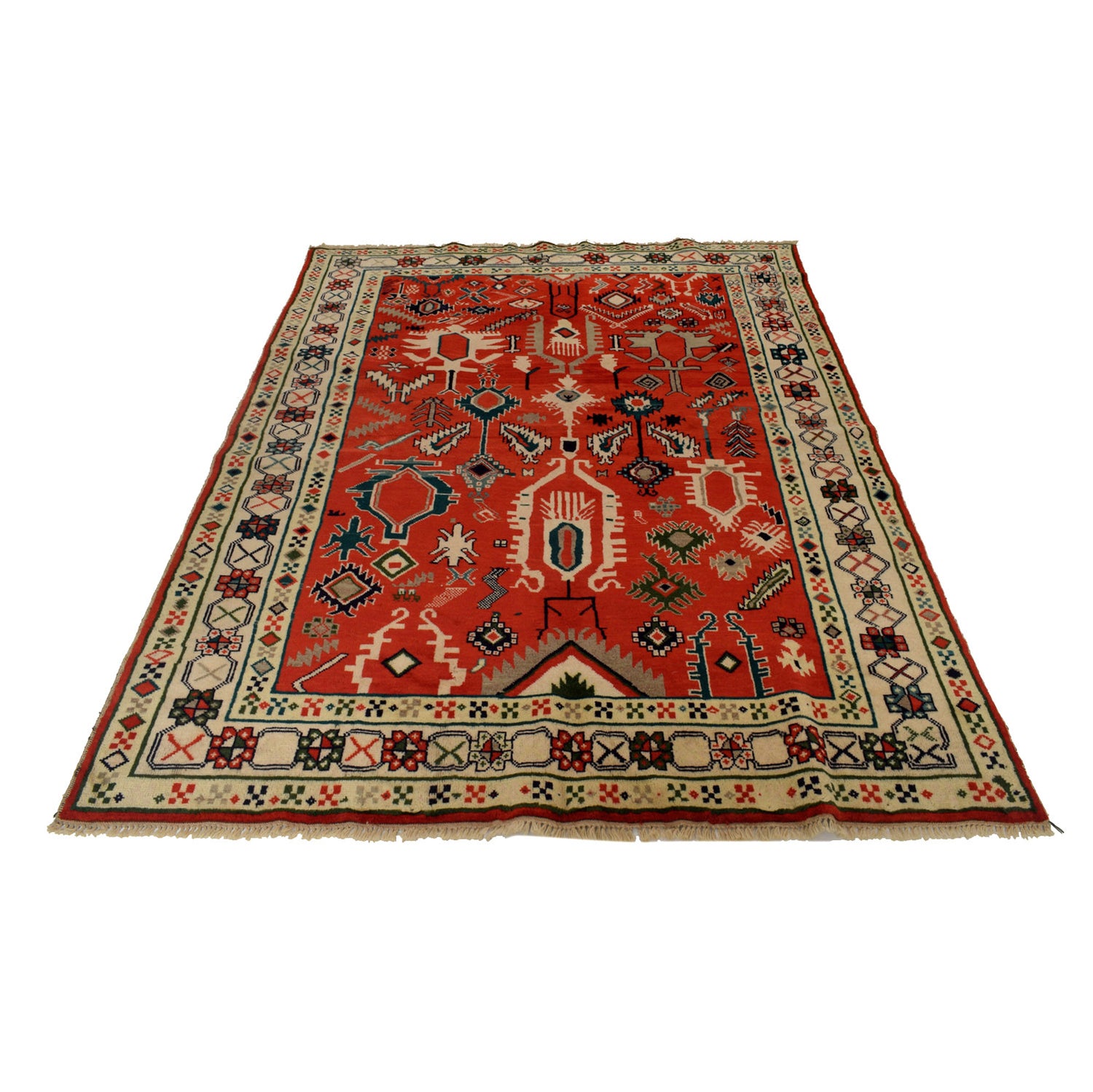 Contemporary Oushak Rug 5' 7" x 7' 8" ft / 170 x 234 cm - No. G24352