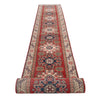 Red Color Kazak Runner Rug 2' 9" x 23' 2" ft / 85 x 706 cm - No. G24376