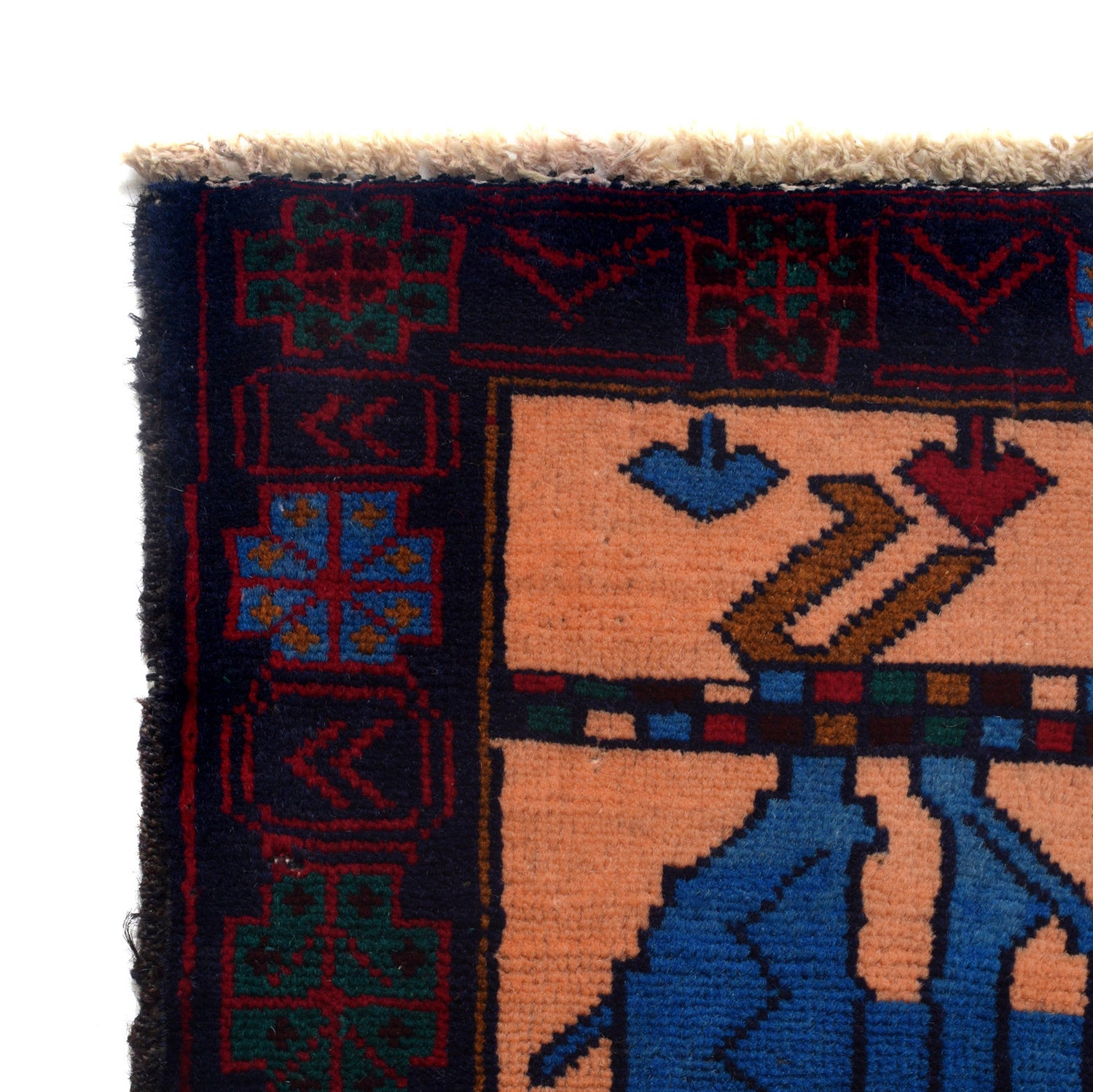 Handmade Picture Area Rug 3' 0" x 4' 2" ft / 91 x 128 cm - No. G24426