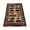 Ivory Color War Kilim Rug 2' 7" x 4' 3" ft / 78 x 129 cm - No. G24430