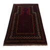 Red Color Prayer Rug 3' 1" x 5' 3" ft / 93 x 160 cm - G24444