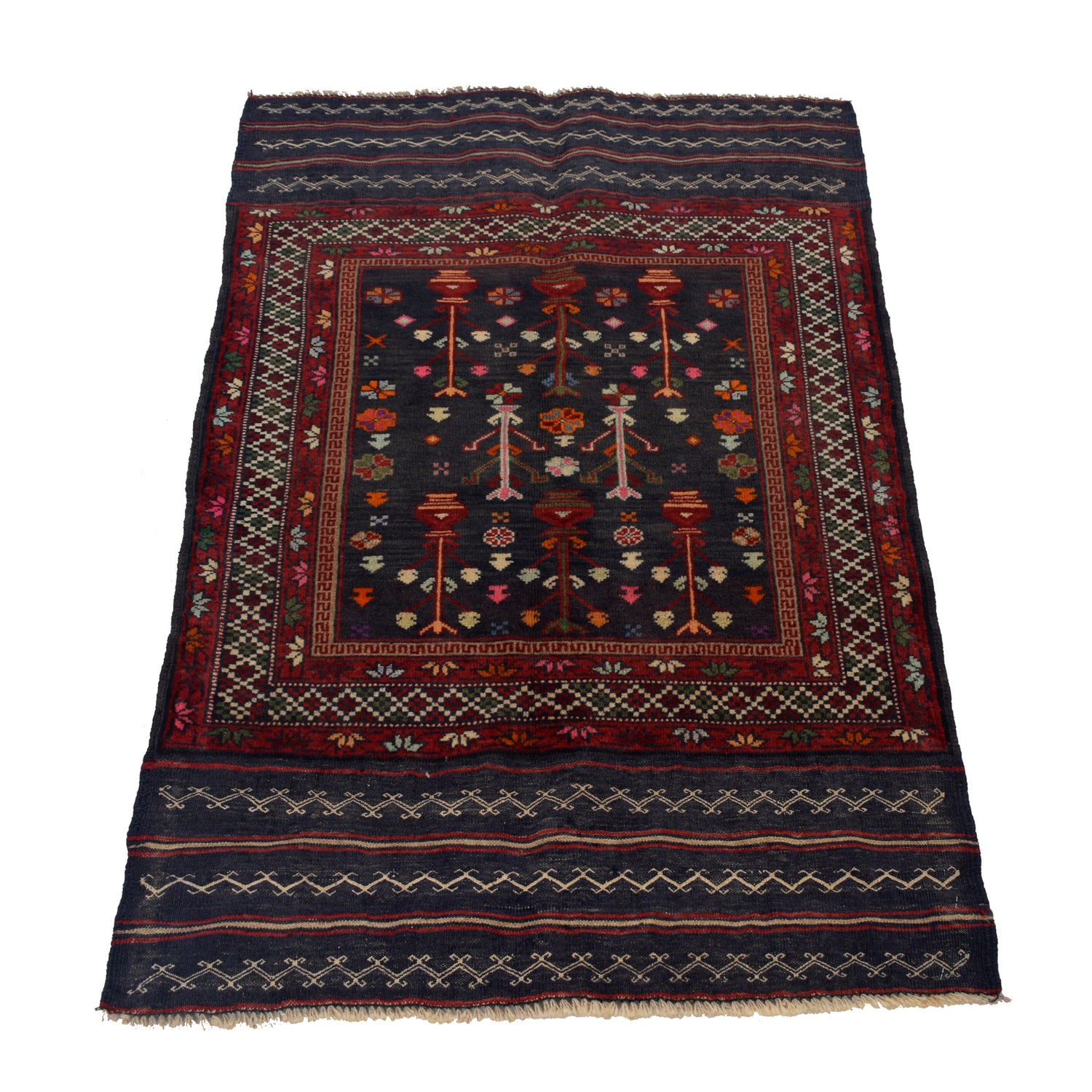 Handmade Balochi Rug 2' 7" x 4' 4" ft / 80 x 133 cm - No. G24445