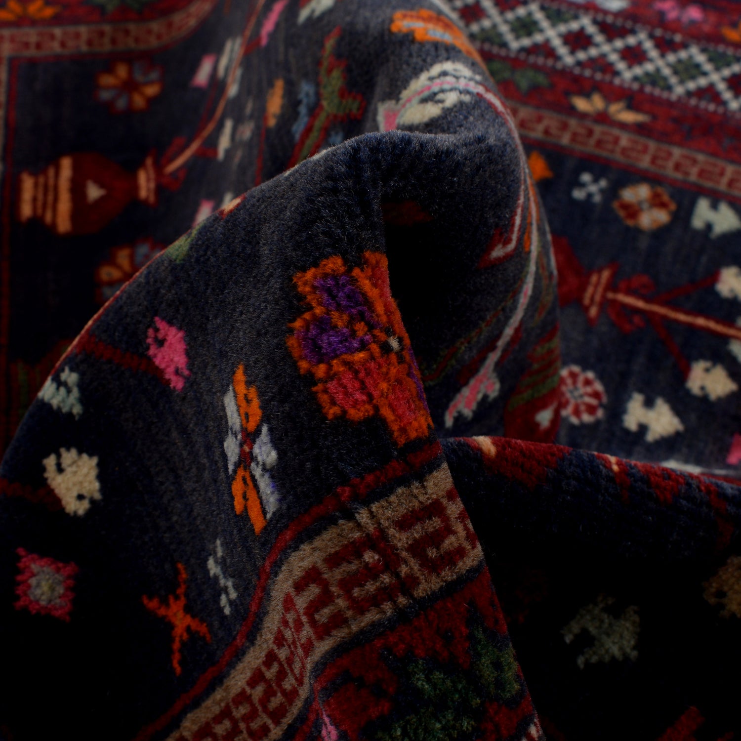 Handmade Balochi Rug 2' 7" x 4' 4" ft / 80 x 133 cm - No. G24445