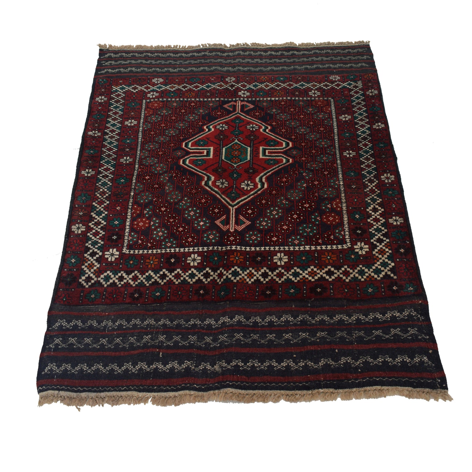 Handmade Balochi Rug 3' 1" x 4' 0" ft / 94 x 122 cm - No. G24451