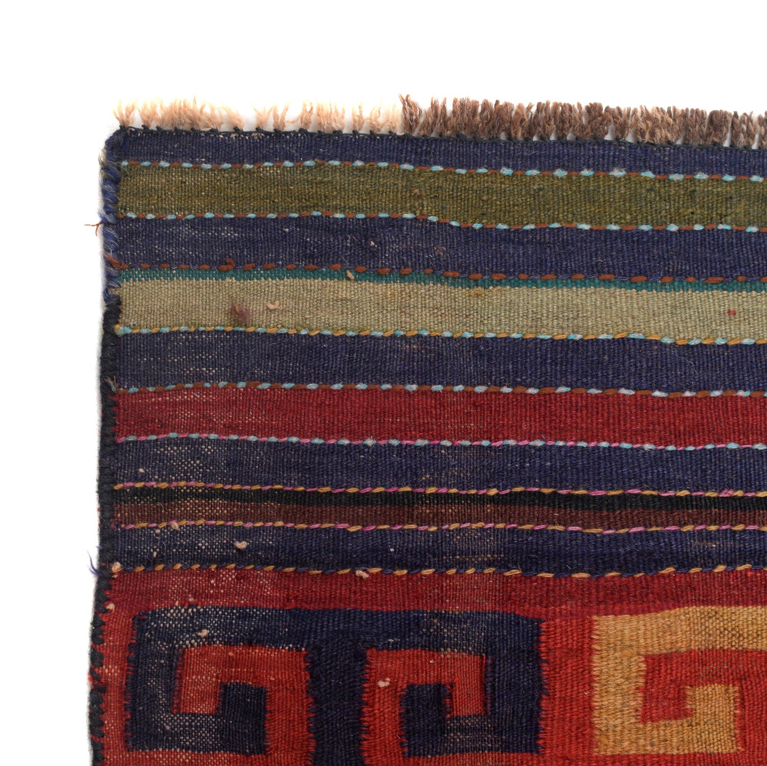 Afghan Maimana Kilim 3' 11" x 7' 1" ft / 120 x 216 cm - No. G24457
