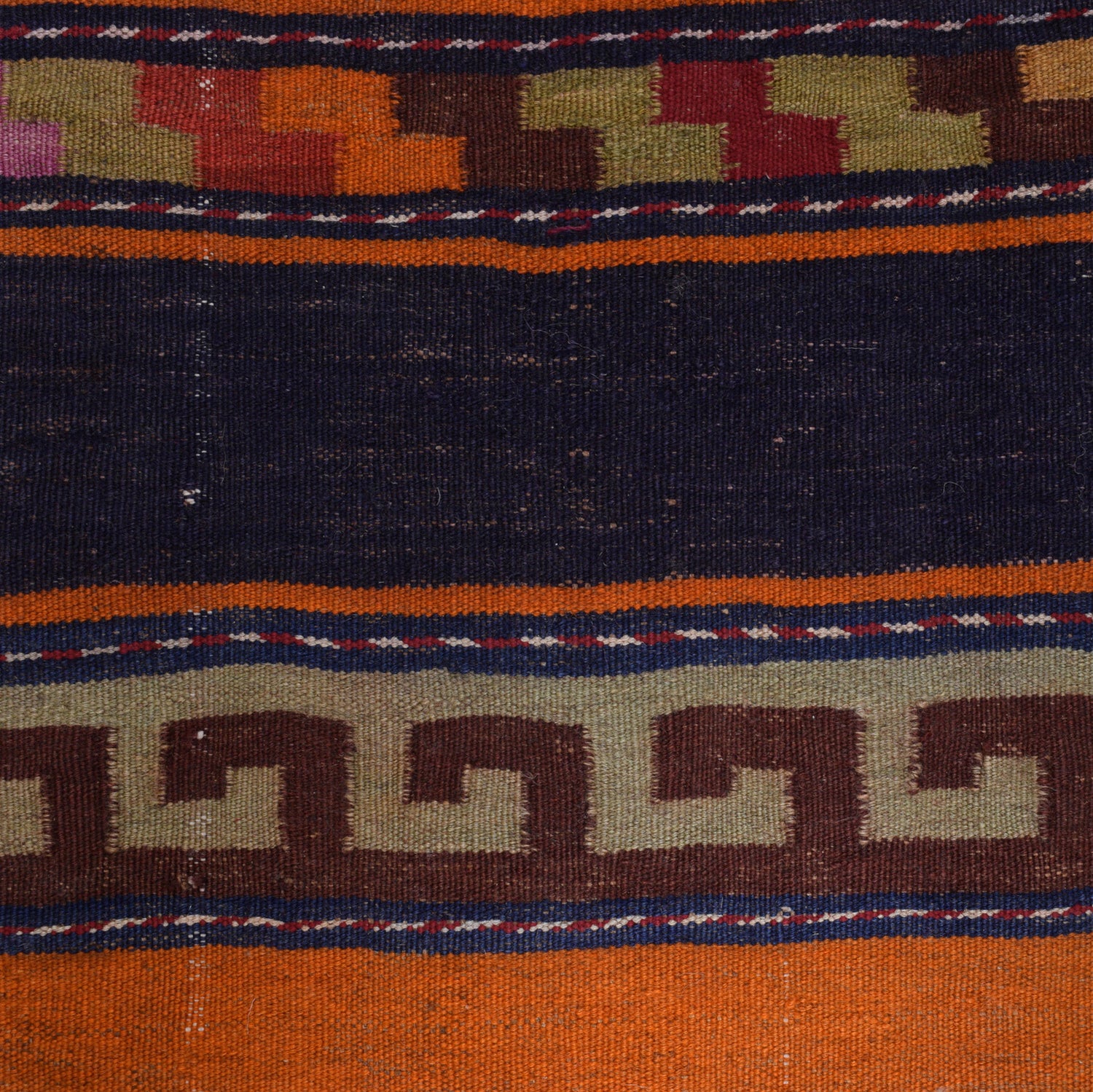 Afghan Maimana Kilim 3' 11" x 7' 1" ft / 120 x 216 cm - No. G24457