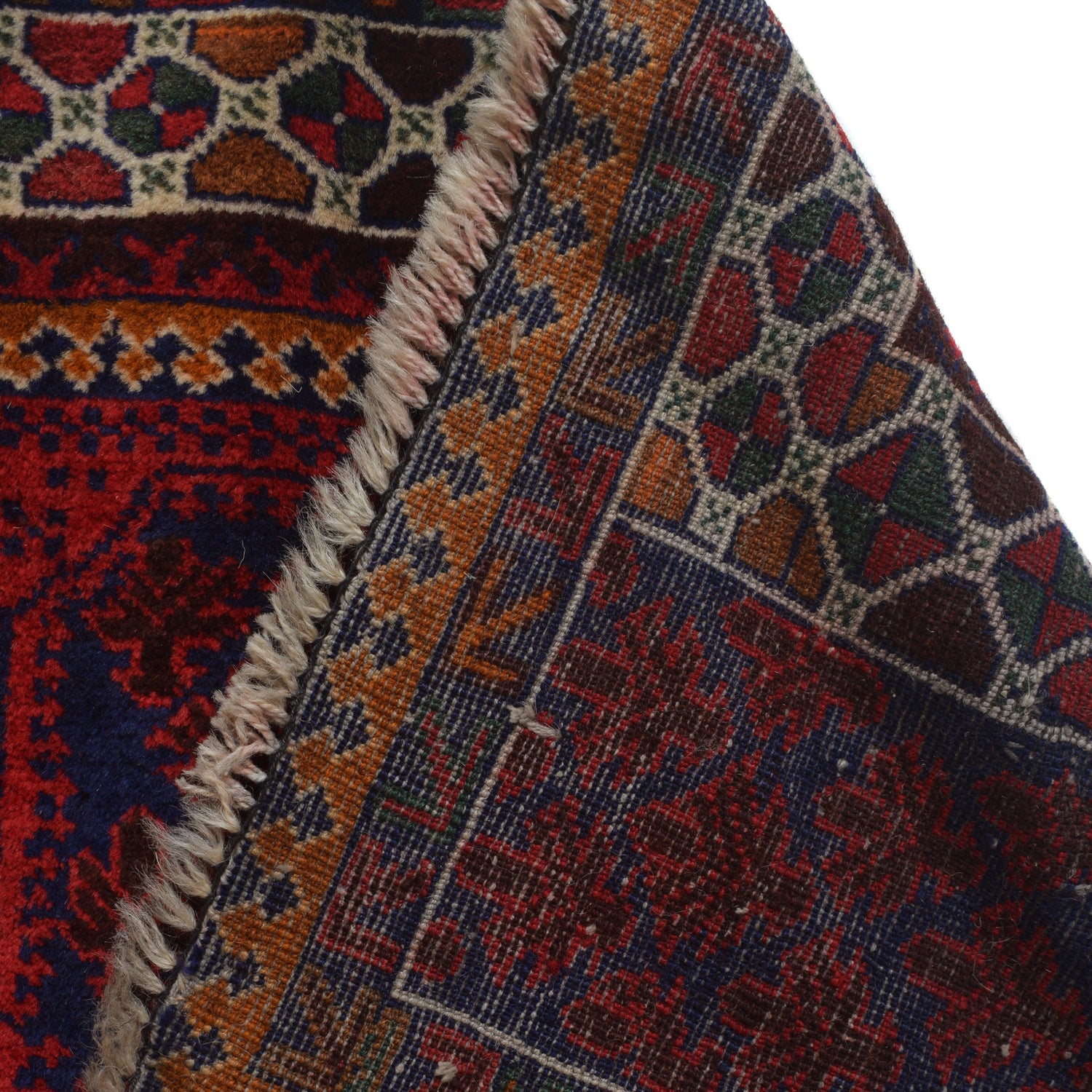 Handmade Prayer Rug 3' 1" x 4' 5" ft / 95 x 135 cm - G24832