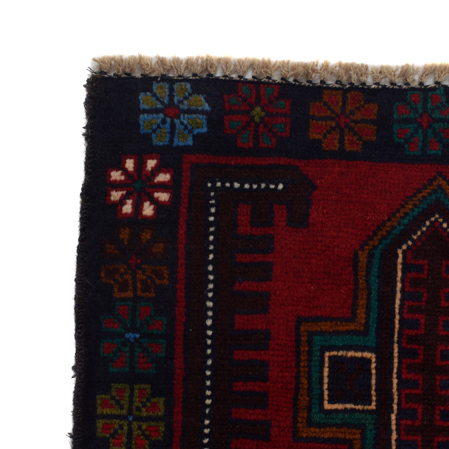 Red Color Baluchi Rug 2' 11" x 4' 9" ft / 88 x 145 cm - No. G24835