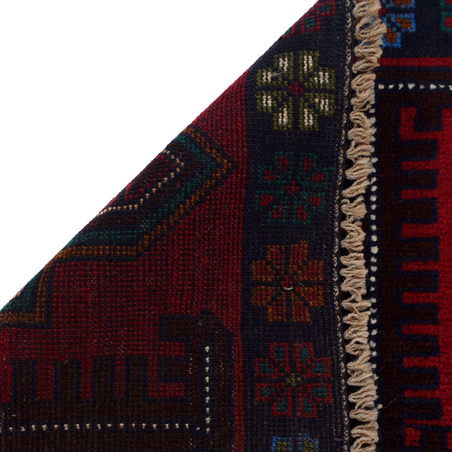 Red Color Baluchi Rug 2' 11" x 4' 9" ft / 88 x 145 cm - No. G24835