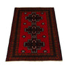 Red Color Baluchi Rug 3' 1" x 4' 9" ft / 94 x 144 cm - No. G24837