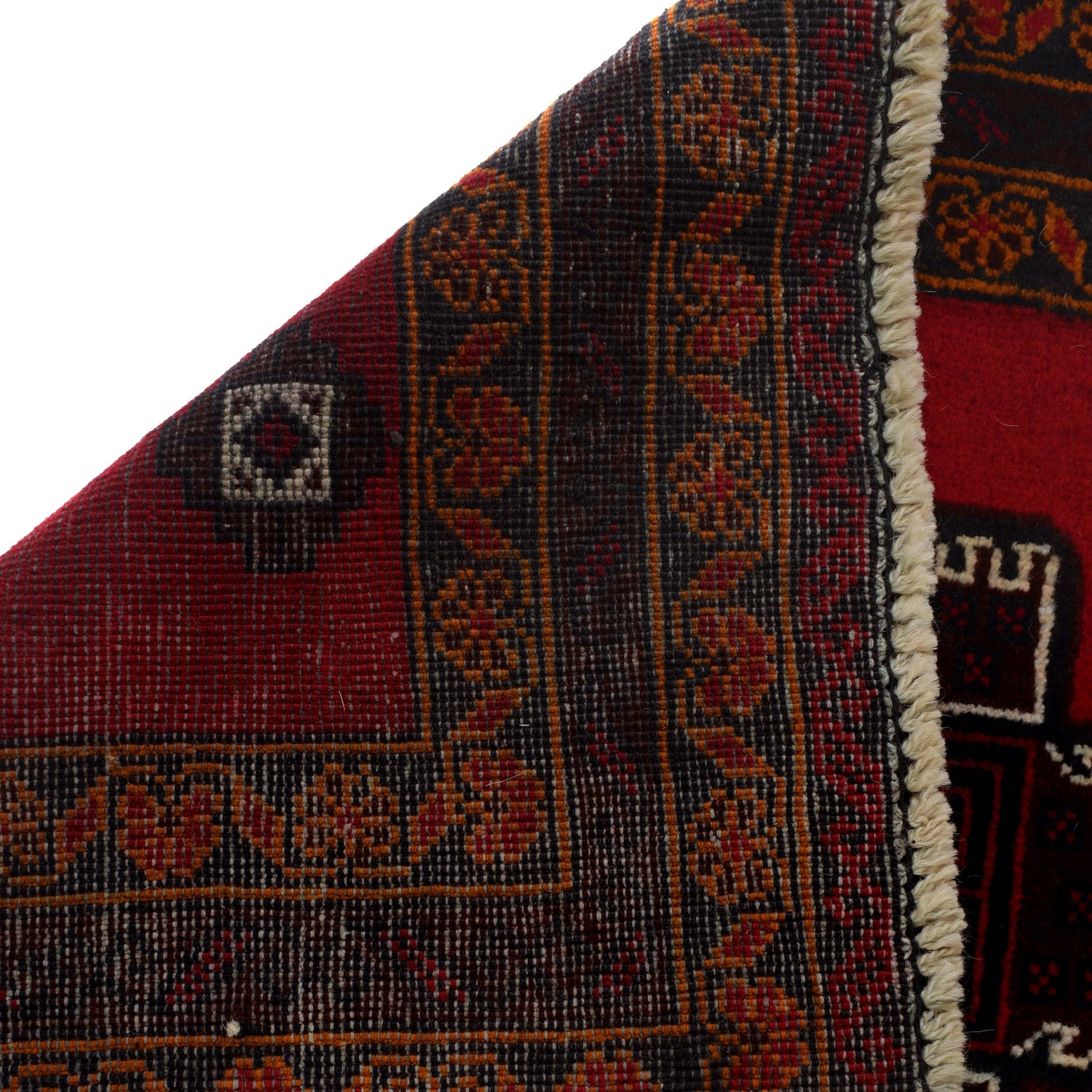 Red Color Baluchi Rug 3' 1" x 4' 9" ft / 94 x 144 cm - No. G24837