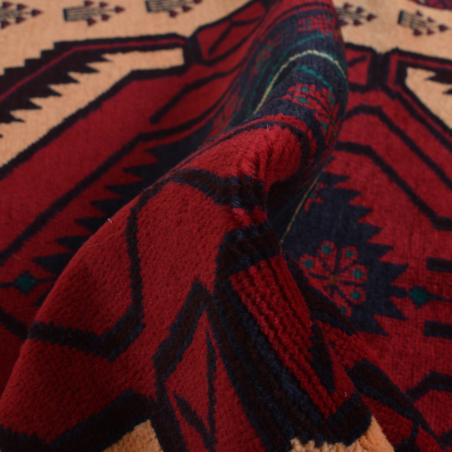 Beige Color Baluchi Rug 2' 11" x 4' 9" ft / 90 x 146 cm - No. G24838