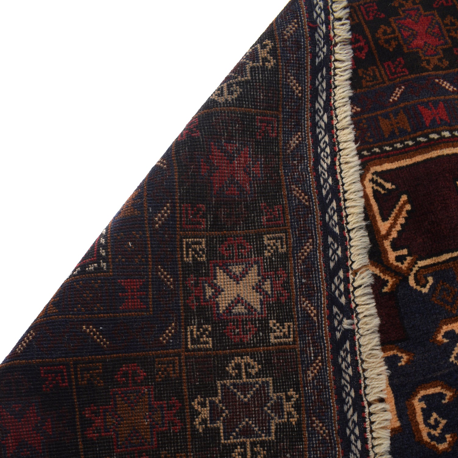 Handmade Baluchi Rug 4' 1" x 7' 2" ft / 124 x 218 cm - No. G24842