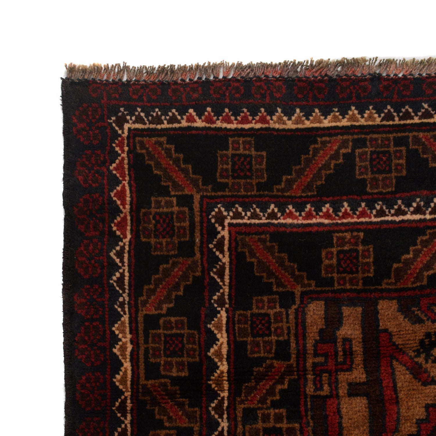 Handmade Baluchi Rug 4' 0" x 6' 3" ft / 123 x 191 cm - No. G24846