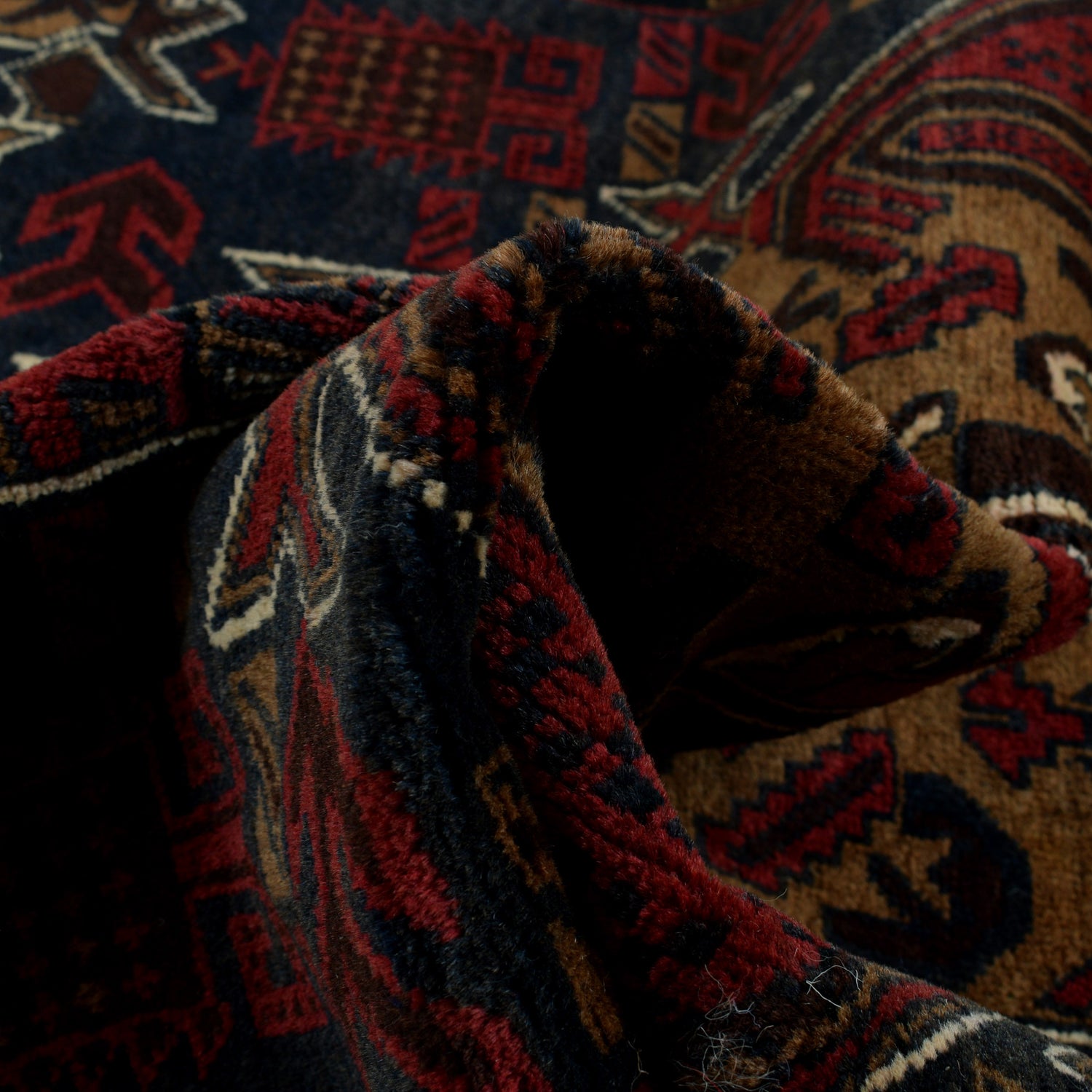 Handmade Baluchi Rug 4' 0" x 6' 3" ft / 123 x 191 cm - No. G24846