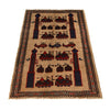 Afghan War Rug – Military Design 2' 11" x 4' 7" ft / 90 x 139 cm - No. G24855