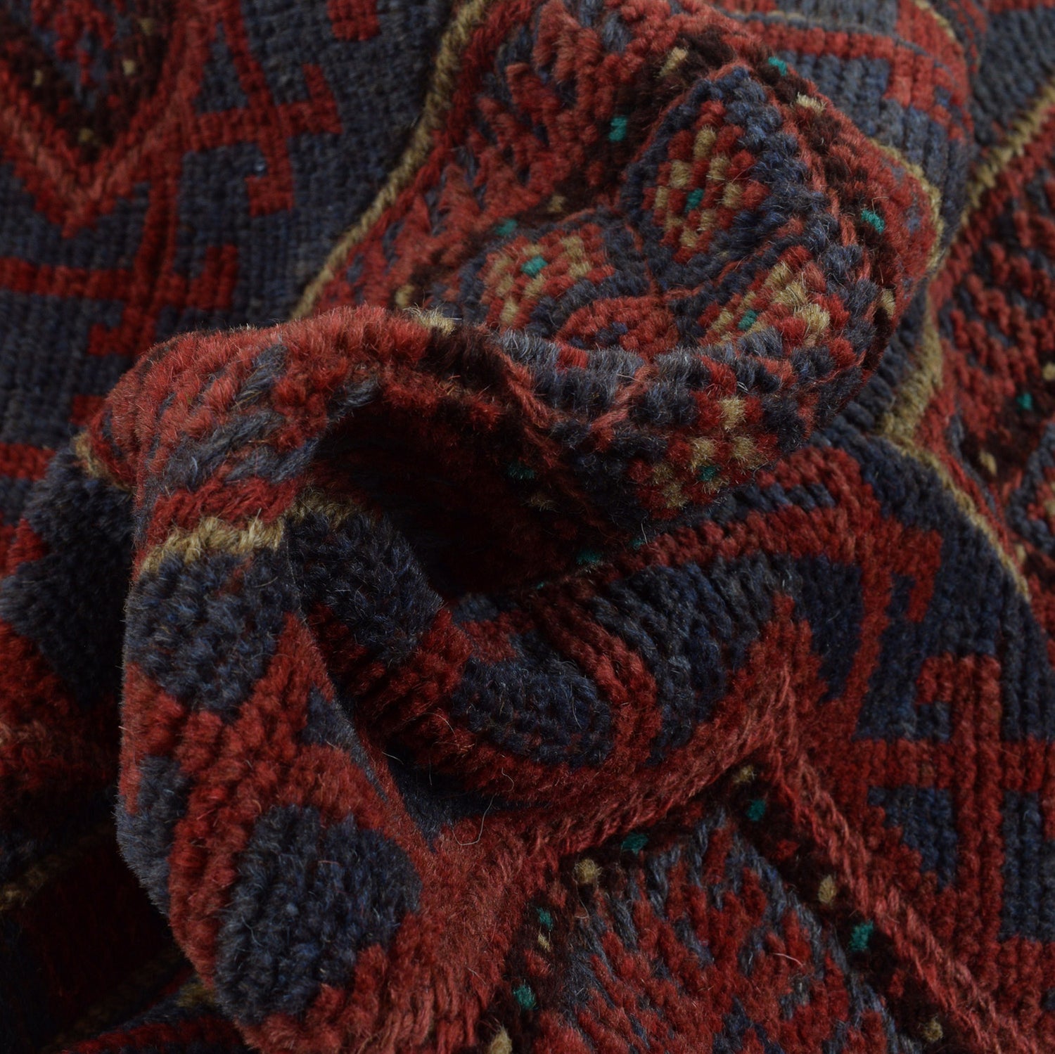 Handmade Afghan Runner Rug 2' 1" x 8' 0" ft / 63 x 244 cm - No. G24888