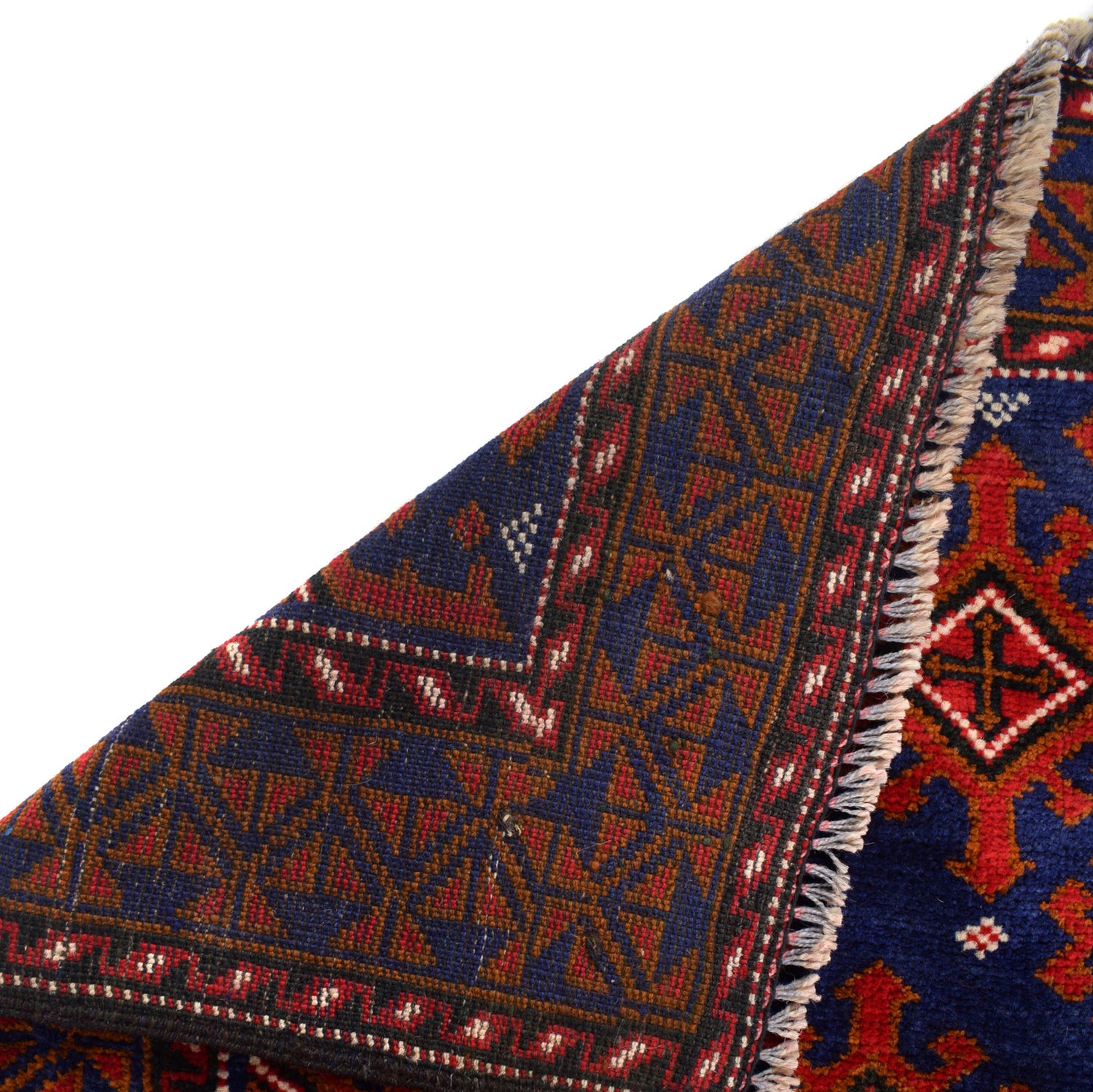 Hand Knotted Baluchi Rug 4' 1" x 6' 1" ft / 125 x 185 cm - No. G24893