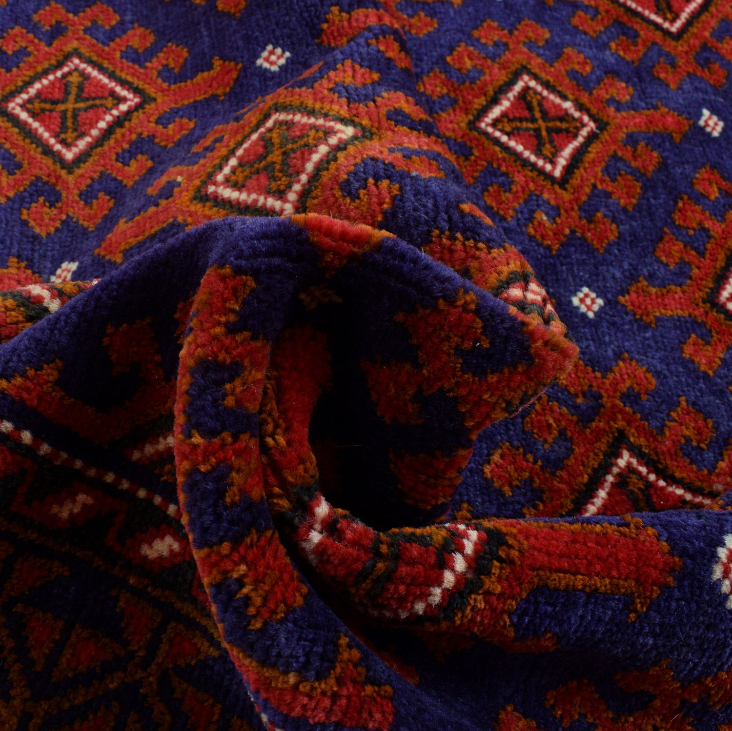 Hand Knotted Baluchi Rug 4' 1" x 6' 1" ft / 125 x 185 cm - No. G24893