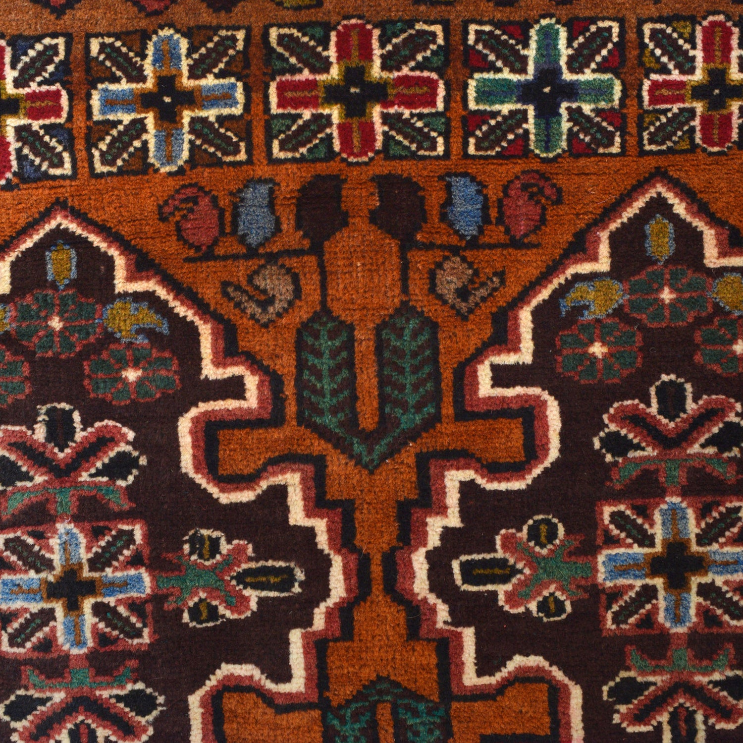 Brown Color Baluchi Rug 2' 10" x 4' 0" ft / 86 x 122 cm - No. G24903