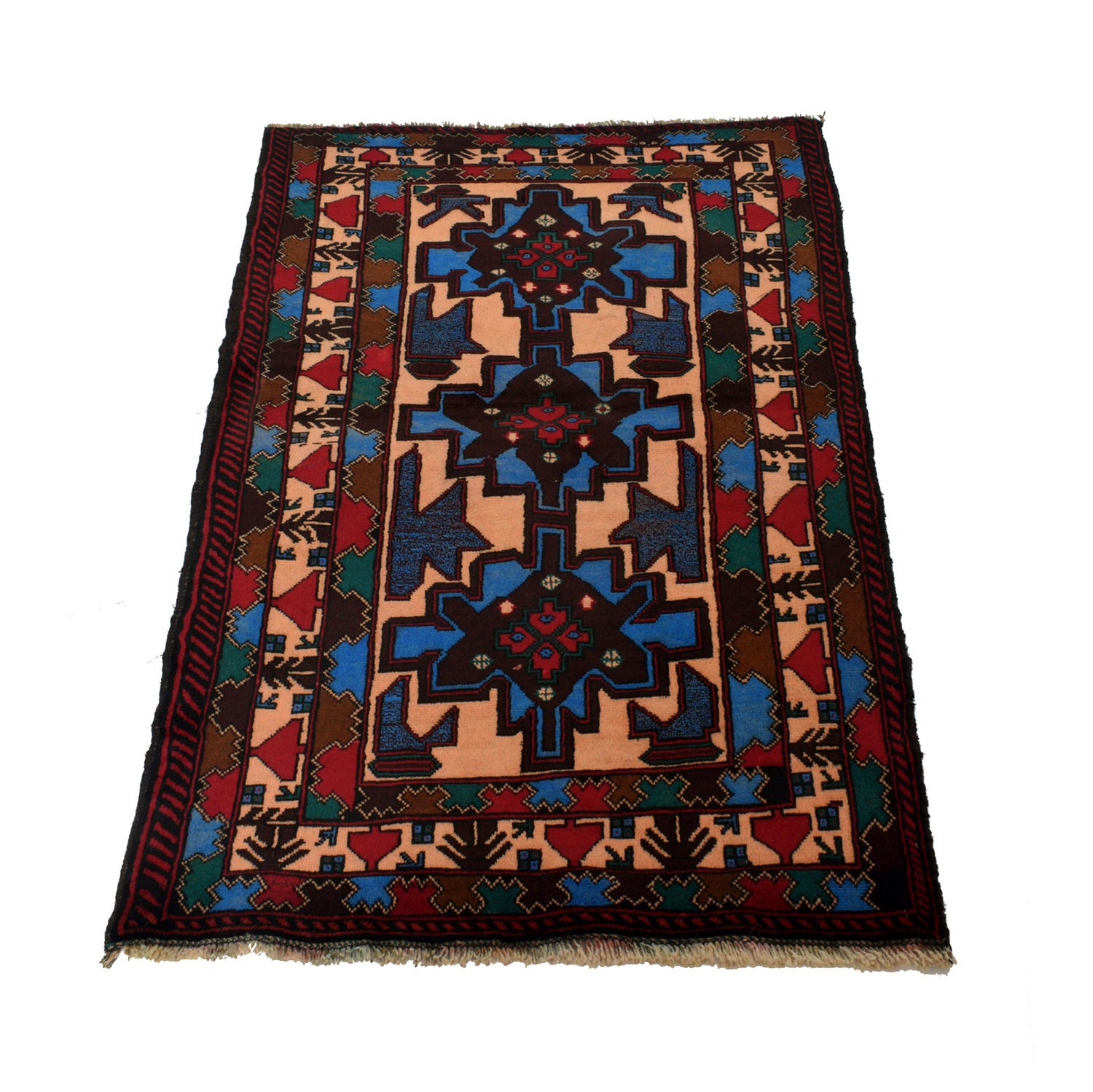 Baluch Small Size Rug 2' 11" x 4' 10" ft / 89 x 148 cm - No. G24906