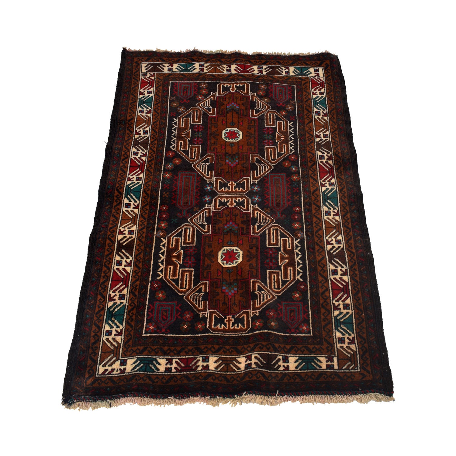 Baluch Small Size Rug 2' 8" x 4' 8" ft / 81 x 141 cm - No. G24923