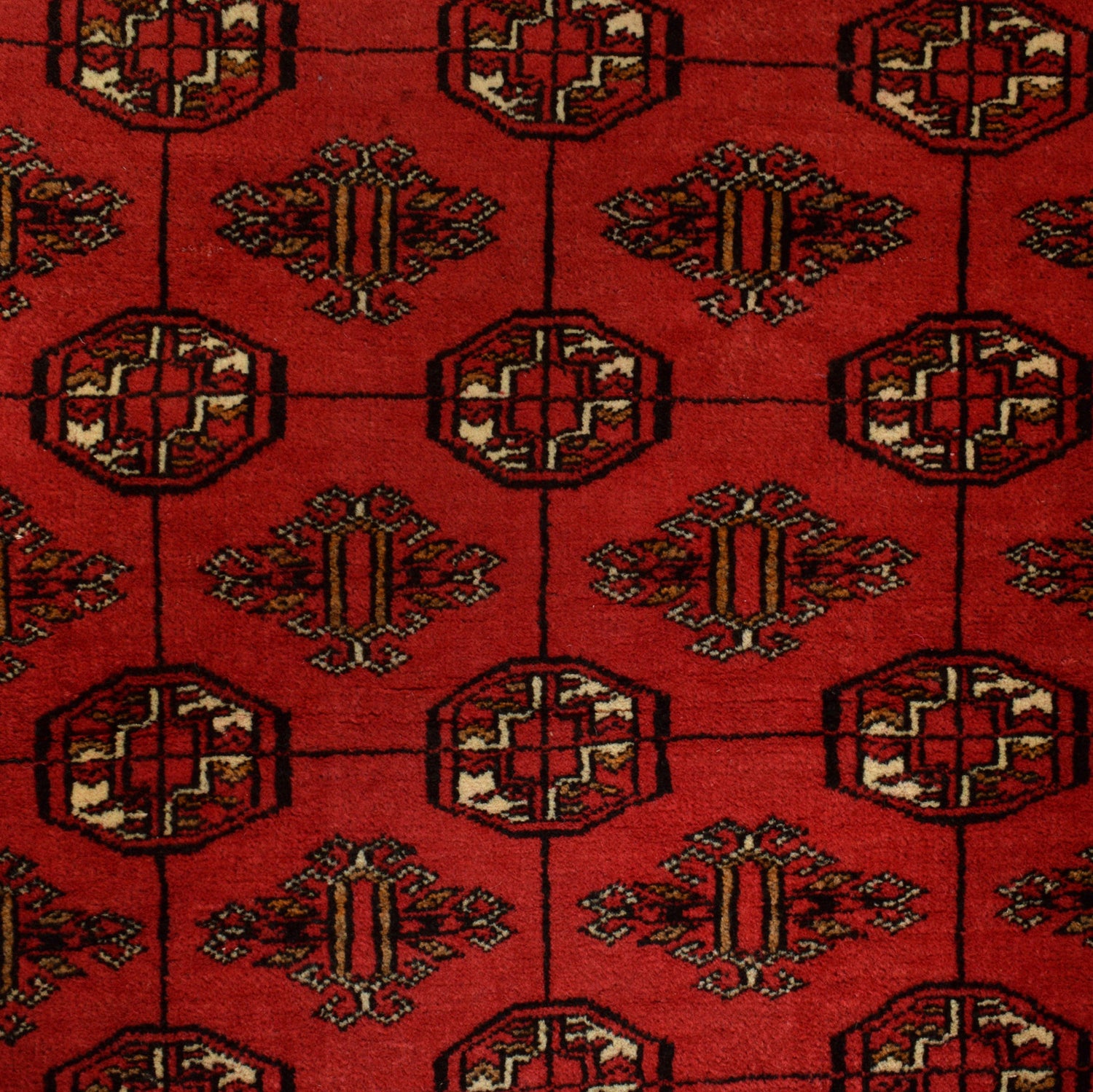 Firebrick Bokhara Rug 4' 1" x 5' 7" ft / 124 x 171 cm - No. G24927