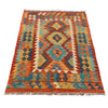 Handmade Turkish Design Wool Kilim 3' 3" x 4' 9" ft / 100 x 145 cm - No. G24982