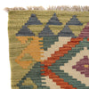 Handmade Afghan Vegetable Kilim Runner 1' 9" x 4' 8" ft / 53 x142 cm - No. G25058