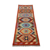 Hand Knotted Flatweave Kilim Runner 2' 0" x 6' 5" ft / 61 x196 cm - No. G25084