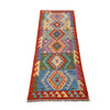 Hand Knotted Flatweave Kilim Runner 2' 2" x 6' 4" ft / 65 x193 cm - No. G25095