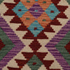 Colorful Flat-Weave Wool Kilim Runner 1' 9" x 4' 9" ft / 53 x145 cm - No. G25181