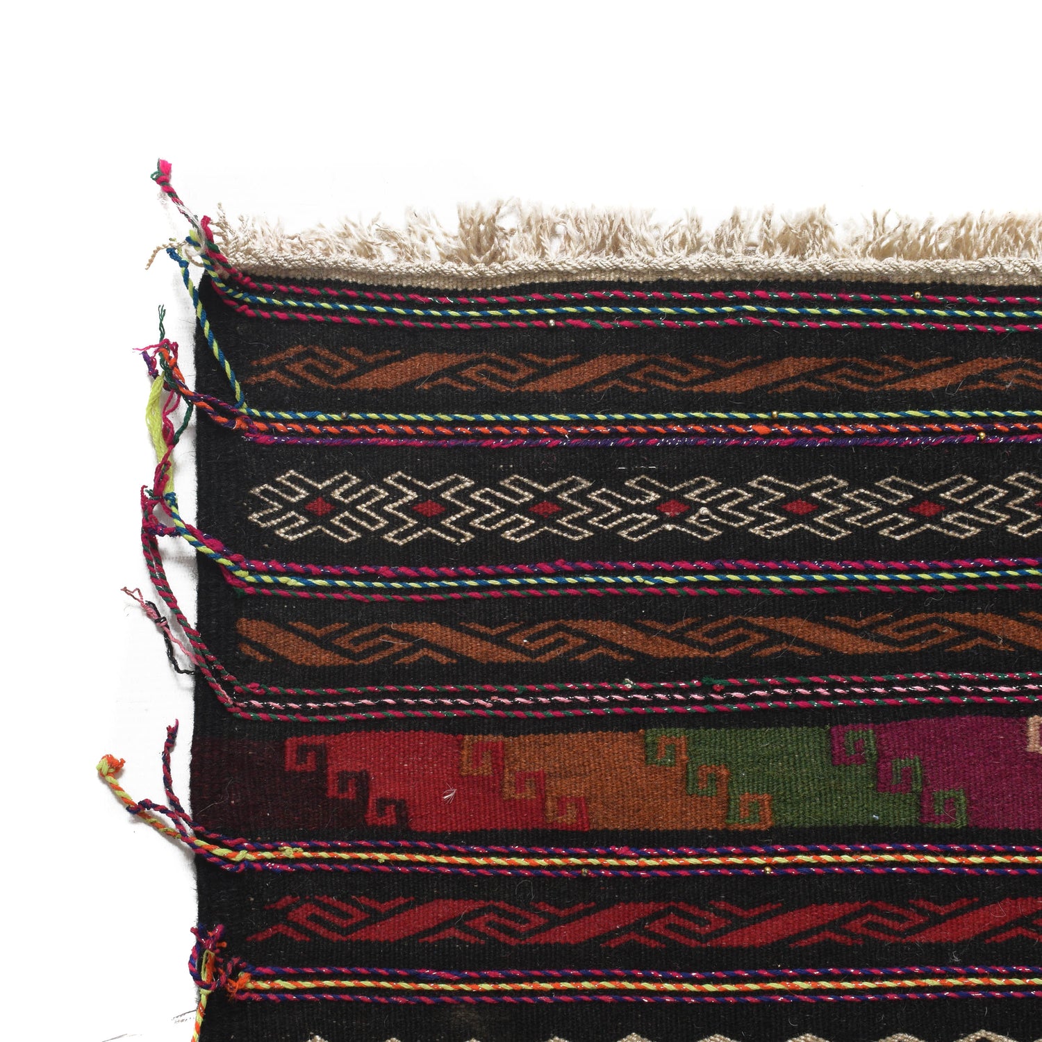 Flatweave Table Sheet Runner 2' 1" x 5' 10" ft / 63 x 146 cm - No. G25222