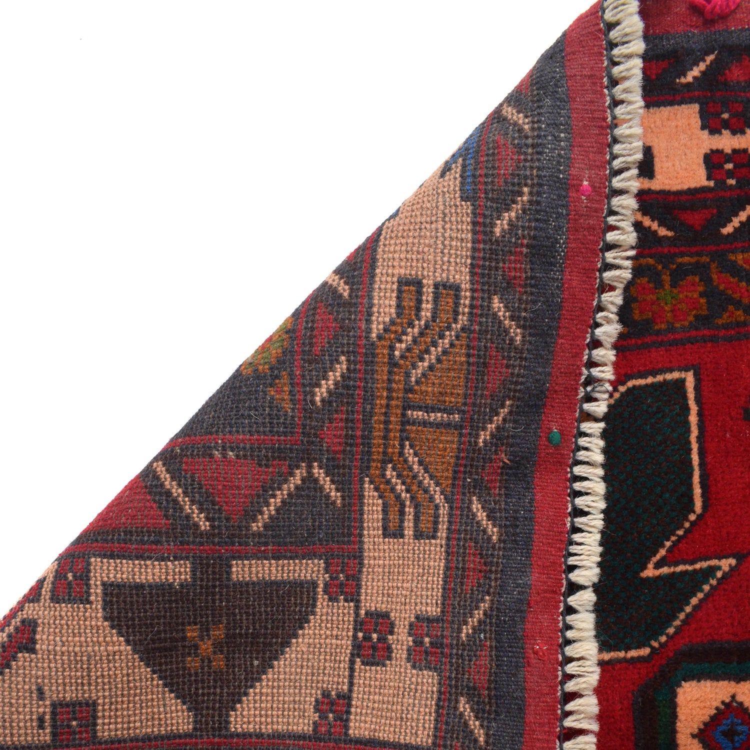 Tribal Baloch Rug 4' 2" x 7' 2" ft / 126 x 218 cm - No. G25226