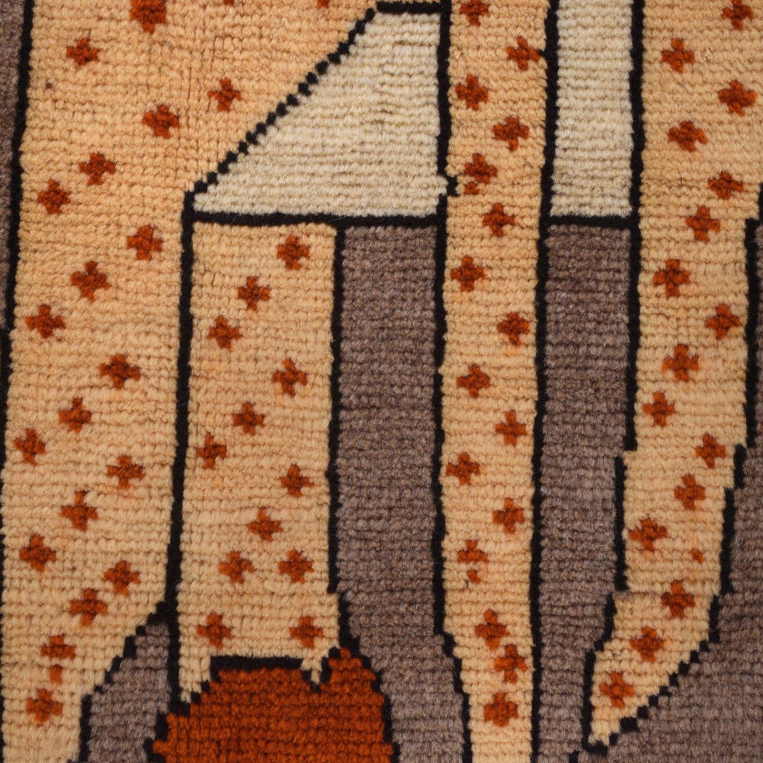 Hand Made Animal Pictorial Area Carpet 2' 10" x 4' 4" ft / 87 x 132 cm - No. G25227