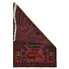 Pink War Rug 2' 0" x 2' 11" ft / 62 x 90 cm - No. G25239