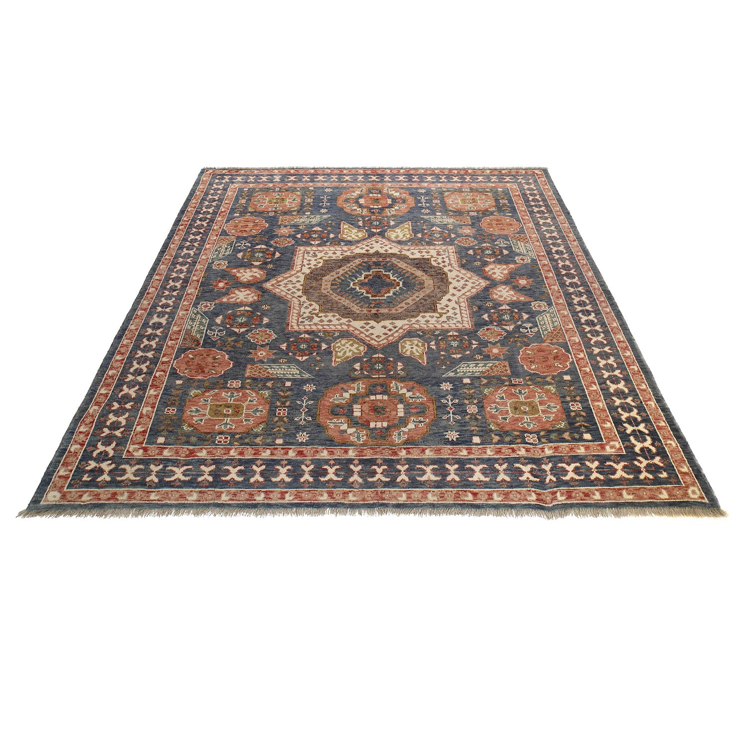 Oriental Mamluk Area Rug 8' 3" x 9' 8" ft / 251 x 295 cm - No. G25241