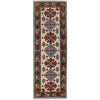 Hand Knotted Kazak Oriental Runner Rug 1' 11" x 5' 9" ft / 58 x 176 cm - No. G25243