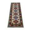 Hand Knotted Kazak Oriental Runner Rug 1' 11" x 5' 9" ft / 58 x 176 cm - No. G25243