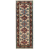 Hand Knotted Kazak Oriental Runner Rug 2' 1" x 5' 10" ft / 63 x 177 cm - No. G25245