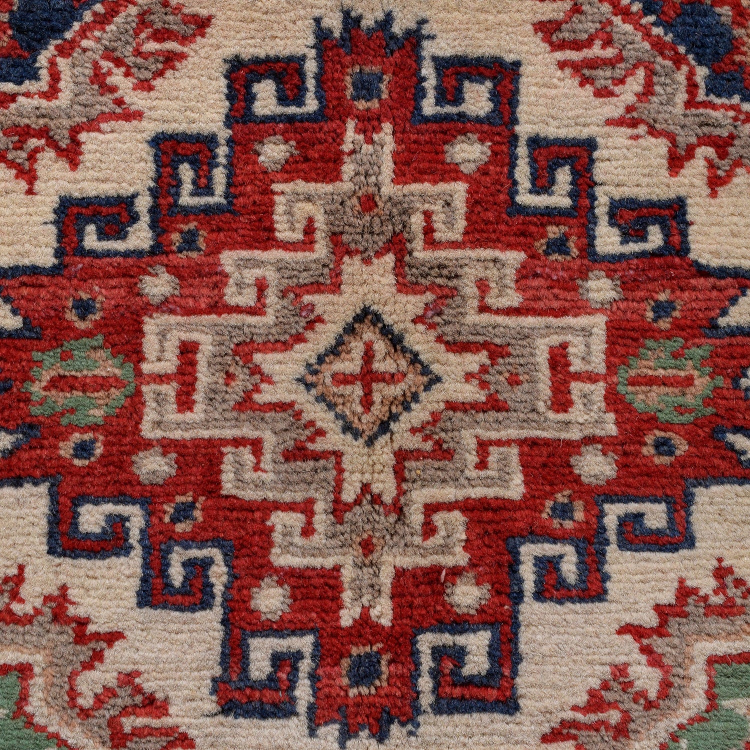 Hand knotted Kazak Carpet 2' 7" x 4' 2" ft / 80 x 128 cm - No. G25250