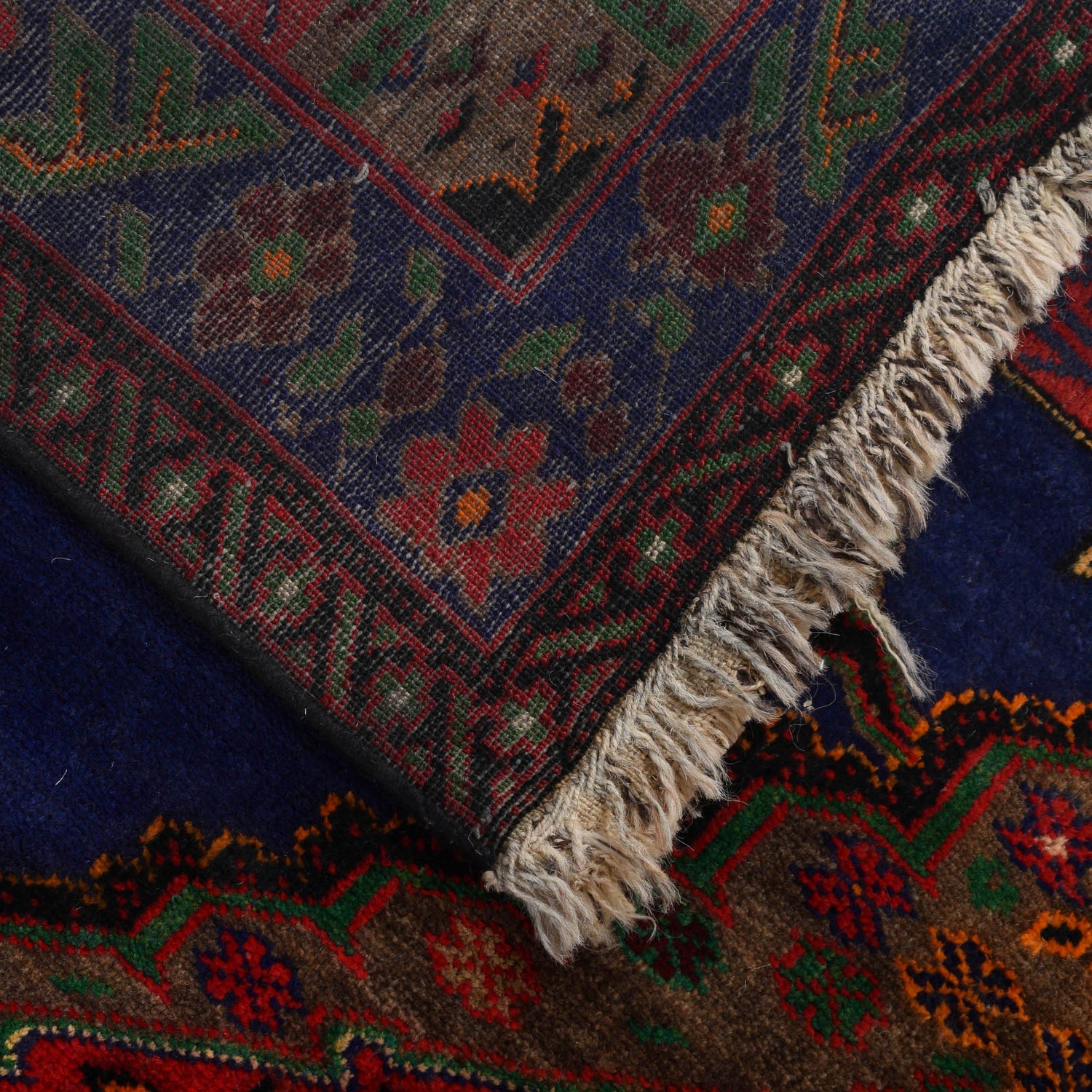 Hand Knotted Baluchi Rug 4' 3" x 6' 7" ft / 129 x 200 cm - No. G25252