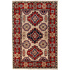 Handmade Kazak Area Rug 2' 9" x 4' 2" ft / 84 x 128 cm - No. G25257