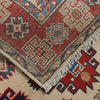 Handmade Kazak Area Rug 2' 9" x 4' 2" ft / 84 x 128 cm - No. G25257