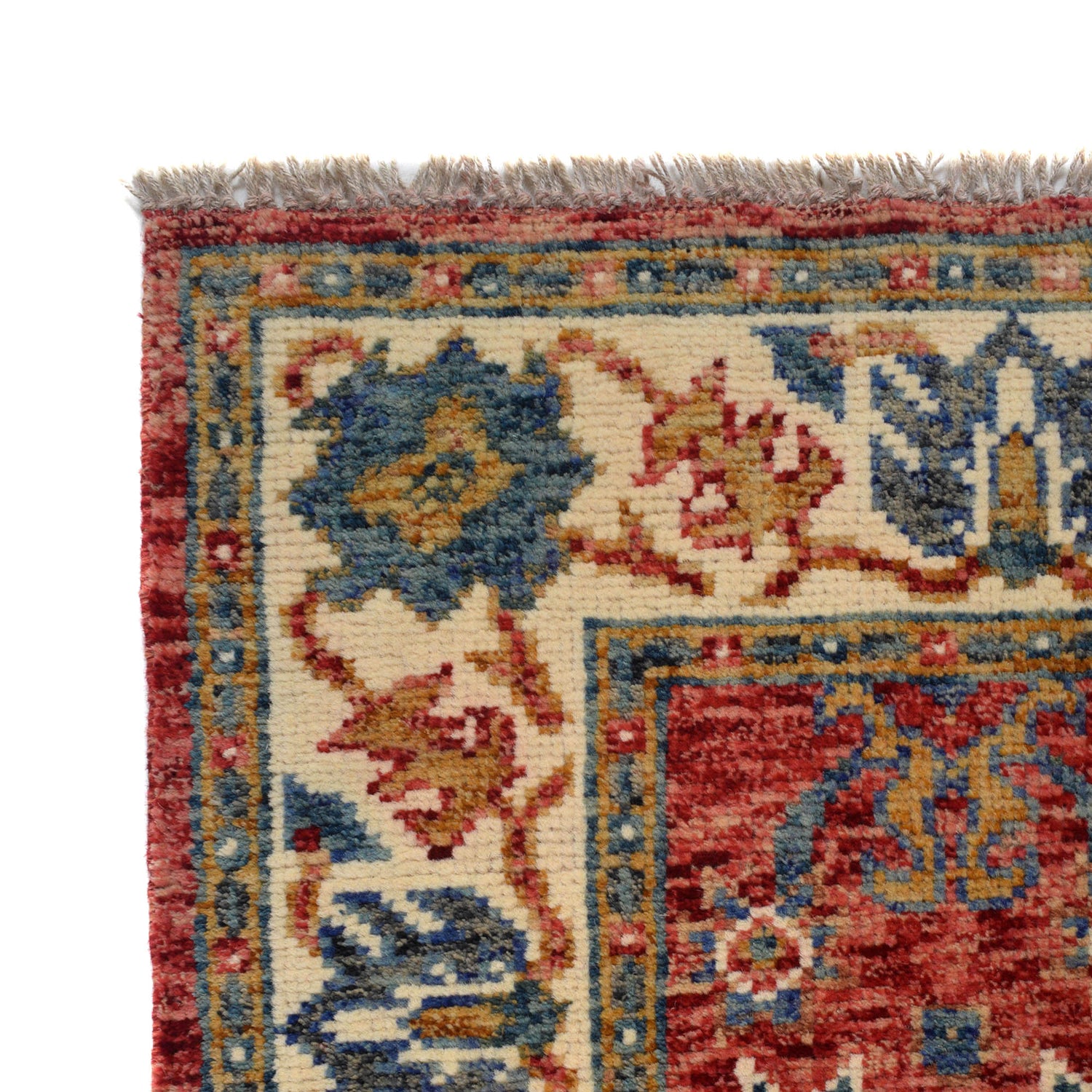 Modern Oushak Area Rug 4' 0" x 5' 10" ft / 123 x 177 cm - No. G25314